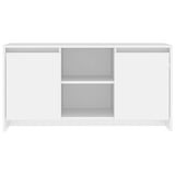 TV Cabinet White 102x37.5x52.5 cm Engineered Wood - Side View