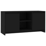 TV Cabinet Black 102x37.5x52.5 cm Engineered Wood - Front View