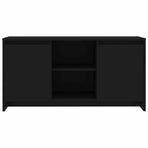 TV Cabinet Black 102x37.5x52.5 cm Engineered Wood