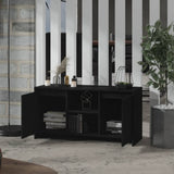 TV Cabinet Black 102x37.5x52.5 cm Engineered Wood - Close-Up Angle