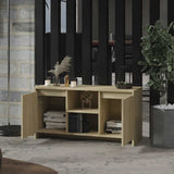 TV Cabinet Sonoma Oak 102x37.5x52.5 cm Engineered Wood - Side View