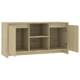 TV Cabinet Sonoma Oak 102x37.5x52.5 cm Engineered Wood - 45-Degree Angle