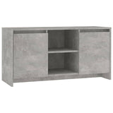 TV Cabinet Concrete Grey 102x37.5x52.5 cm Engineered Wood - Front View