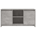 TV Cabinet Concrete Grey 102x37.5x52.5 cm Engineered Wood