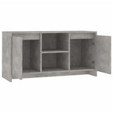 TV Cabinet Concrete Grey 102x37.5x52.5 cm Engineered Wood - 45-Degree Angle