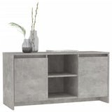 TV Cabinet Concrete Grey 102x37.5x52.5 cm Engineered Wood - Rear View