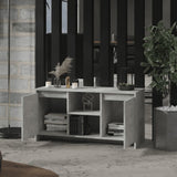 TV Cabinet Concrete Grey 102x37.5x52.5 cm Engineered Wood - Close-Up Angle