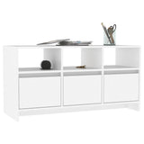 TV Cabinet White 102x37.5x52.5 cm Engineered Wood - Top-Down View