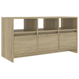 TV Cabinet Sonoma Oak 102x37.5x52.5 cm Engineered Wood - Front View