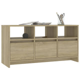 TV Cabinet Sonoma Oak 102x37.5x52.5 cm Engineered Wood - Top-Down View