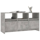 TV Cabinet Concrete Grey 102x37.5x52.5 cm Engineered Wood - Top-Down View