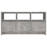 TV Cabinet Concrete Grey 102x37.5x52.5 cm Engineered Wood - Rear View