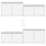 TV Cabinet White 146.5x35x50 cm Engineered Wood