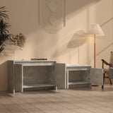 TV Cabinet Concrete Grey 146.5x35x50 cm Engineered Wood - Side View