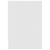 TV Cabinet High Gloss White 146.5x35x50 cm Engineered Wood - Rear View
