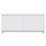 Coffee Table White 90x50x41.5 cm Engineered Wood