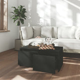 Coffee Table Black 90x50x41.5 cm Engineered Wood - Side View