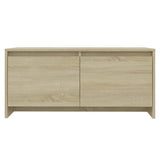 Coffee Table Sonoma Oak 90x50x41.5 cm Engineered Wood - 45-Degree Angle