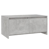 Coffee Table Concrete Grey 90x50x41.5 cm Engineered Wood - Front View