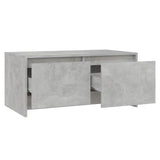 Coffee Table Concrete Grey 90x50x41.5 cm Engineered Wood - Close-Up Angle