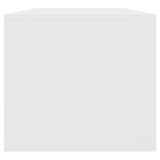 Coffee Table White 102x50x45 cm Engineered Wood