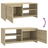 Coffee Table Sonoma Oak 102x50x45 cm Engineered Wood - Low Angle