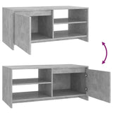 Coffee Table Concrete Grey 102x50x45 cm Engineered Wood - Low Angle