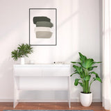 Console Table White 100x35x76.5 cm Engineered Wood - Top-Down View