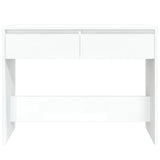 Console Table White 100x35x76.5 cm Engineered Wood - 45-Degree Angle