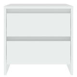 Bedside Cabinet White 45x34.5x44.5 cm Engineered Wood - Side View