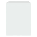Bedside Cabinet White 45x34.5x44.5 cm Engineered Wood