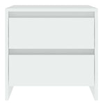 Bedside Cabinets 2 pcs White 45x34.5x44.5 cm Engineered Wood