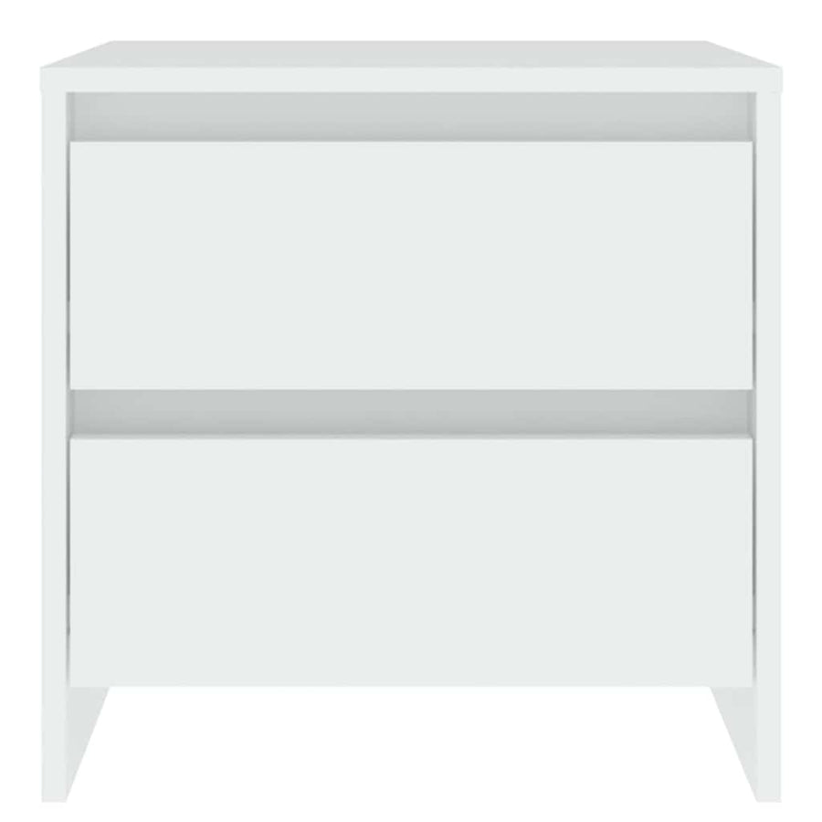 Bedside Cabinets 2 pcs White 45x34.5x44.5 cm Engineered Wood