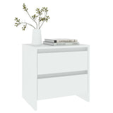Bedside Cabinets 2 pcs White 45x34.5x44.5 cm Engineered Wood - Close-Up Angle