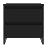 Bedside Cabinet Black 45x34.5x44.5 cm Engineered Wood