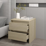 Bedside Cabinet Sonoma Oak 45x34.5x44.5 cm Engineered Wood - Close-Up Angle
