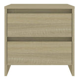 Bedside Cabinets 2 pcs Sonoma Oak 45x34.5x44.5 cm Engineered Wood