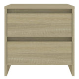 Bedside Cabinets 2 pcs Sonoma Oak 45x34.5x44.5 cm Engineered Wood - Top-Down View