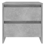 Bedside Cabinet Concrete Grey 45x34.5x44.5 cm Engineered Wood
