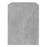 Bedside Cabinets 2 pcs Concrete Grey 45x34.5x44.5 cm Engineered Wood - Rear View
