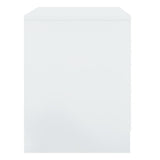 Bedside Cabinets 2 pcs High Gloss White 45x34.5x44.5 cm Engineered Wood - Rear View