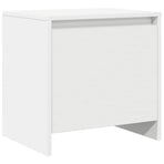 Bedside Cabinet White 45x34x44.5 cm Engineered Wood