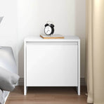 Bedside Cabinet White 45x34x44.5 cm Engineered Wood