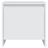 Bedside Cabinet White 45x34x44.5 cm Engineered Wood