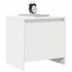 Bedside Cabinet White 45x34x44.5 cm Engineered Wood