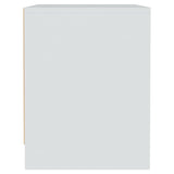 Bedside Cabinet White 45x34x44.5 cm Engineered Wood