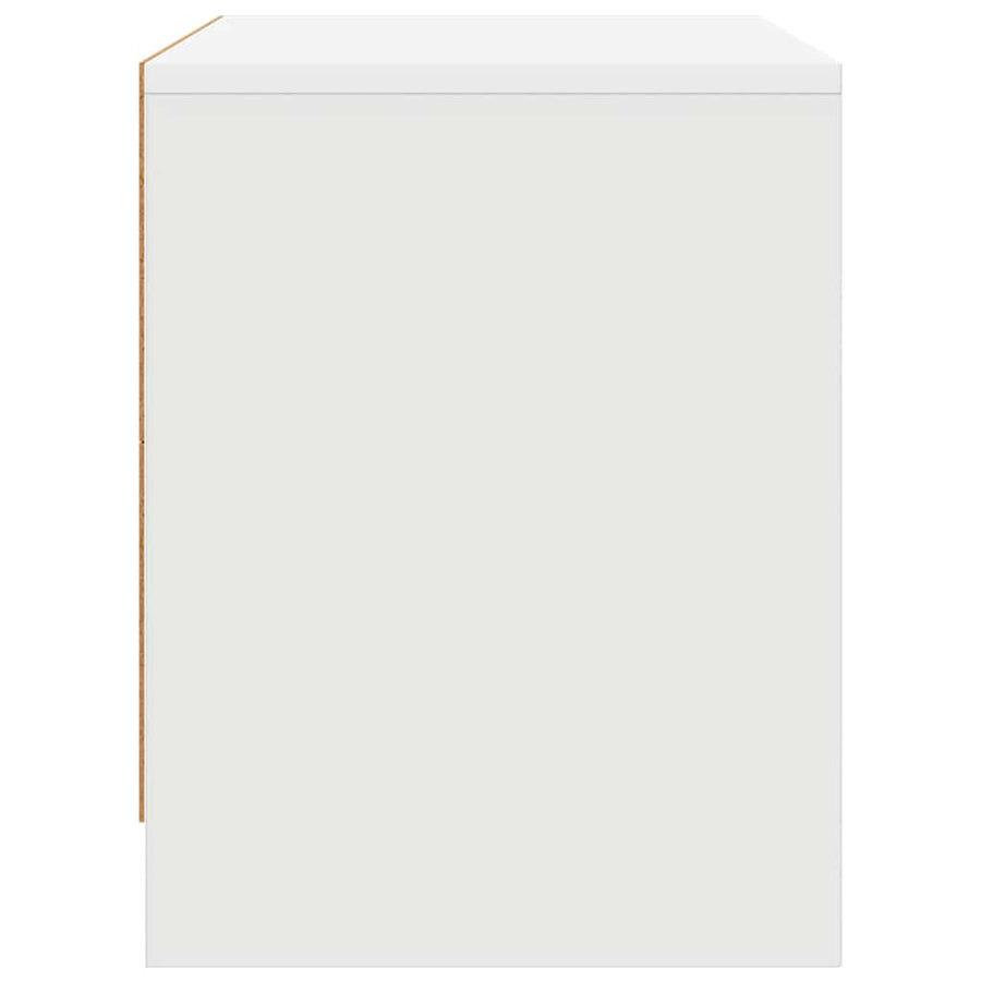 Bedside Cabinet White 45x34x44.5 cm Engineered Wood