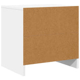Bedside Cabinet White 45x34x44.5 cm Engineered Wood - Low Angle