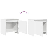 Bedside Cabinet White 45x34x44.5 cm Engineered Wood - Extra Image