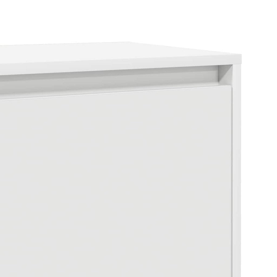 Bedside Cabinet White 45x34x44.5 cm Engineered Wood